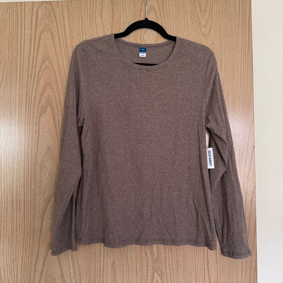 🖤5/$20 NWT Beige Ribbed Long Sleeve Top - Picture 2 of 7